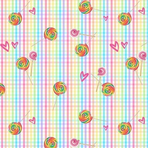 gingham candy party