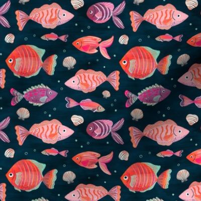 Colorful Tropical Fish | SM Scale | Blue, Pink, Coral