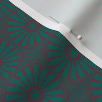 Cupric Windmill Wheel - Maroons and Teal