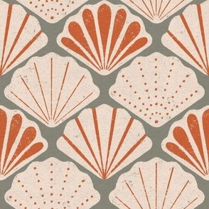 Seashell Stripes - Green 8in