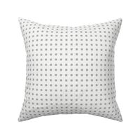 Small Checker White on Linen Grey