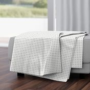 Small Checker White on Linen Grey