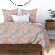 Scrappy Patchwork Soft Summer Palette Green Pink  and Peach