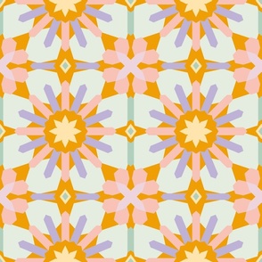 Pastel arabesque party marigold