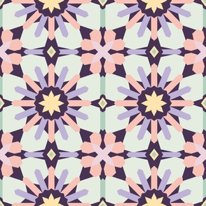 Pastel arabesque party violet