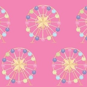 Ferris Wheel on Pink