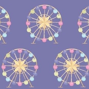 Ferris Wheel on Periwinkle