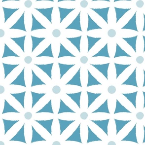 ( L ) cornflower blue flowers tiles
