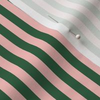 Green and Pink Stripes - Small