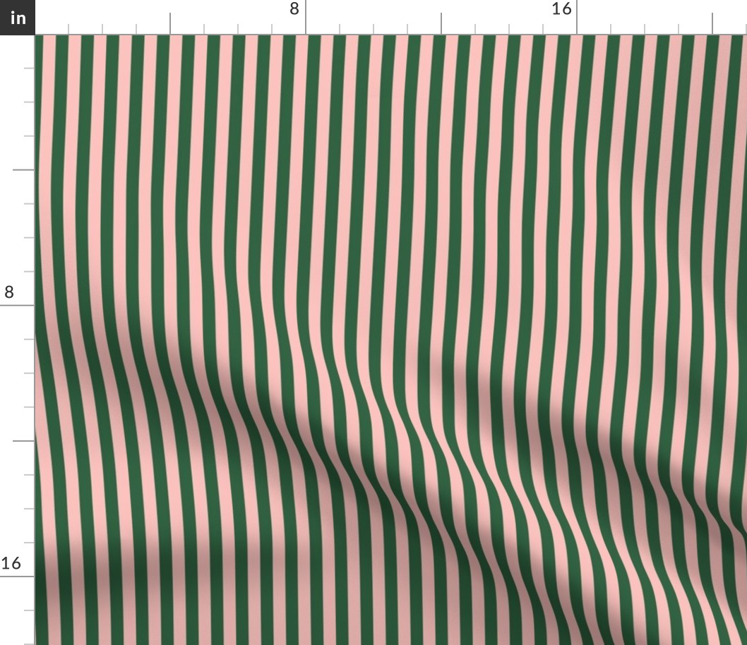 Green and Pink Stripes - Small