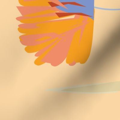 Modern, each Sunset Macaw Flight Pattern by martibetz