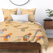 Modern, each Sunset Macaw Flight Pattern by martibetz