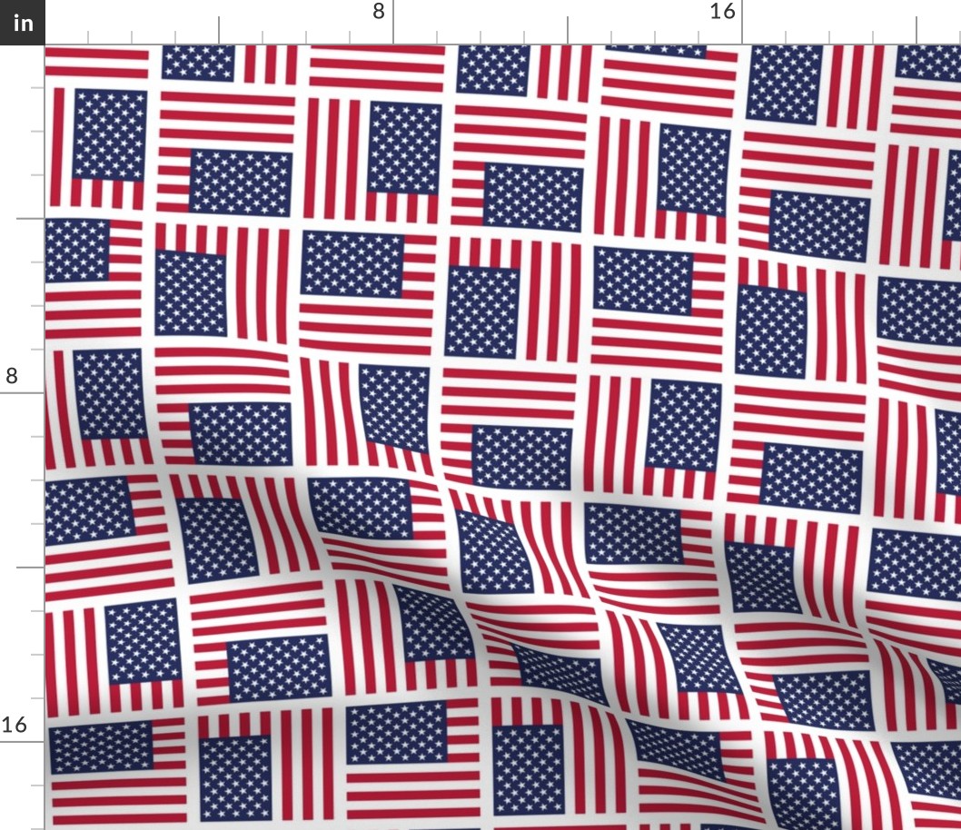 July 4th American flag quilt
