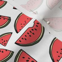 Watermelon Slices on White