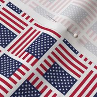 Small bandana American flag quilt