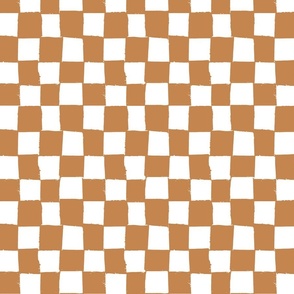 rugged checker-golden brown