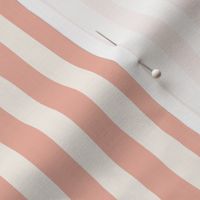 Classic thin hand-drawn stripes in pink and off-white for girls nursery, bedroom, bedding