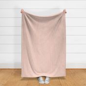 Classic thin hand-drawn stripes in pink and off-white for girls nursery, bedroom, bedding