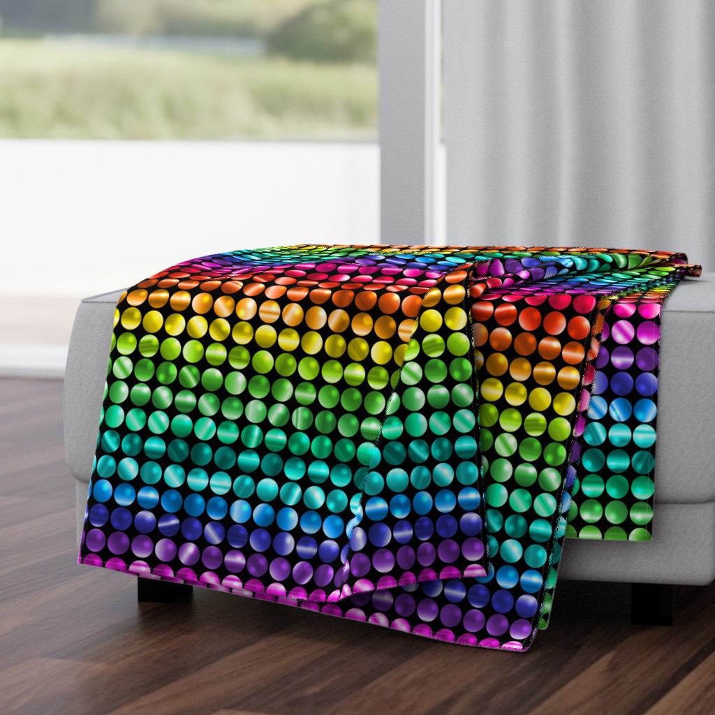 Rainbow Sequin Disco Wall (large scale)