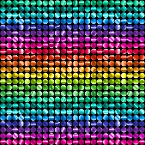 Rainbow Sequin Disco Wall 