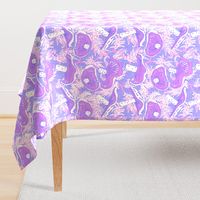 Mushroom Purple inspired by William Morris Style