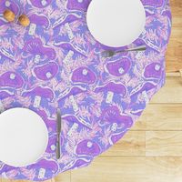 Mushroom Purple inspired by William Morris Style