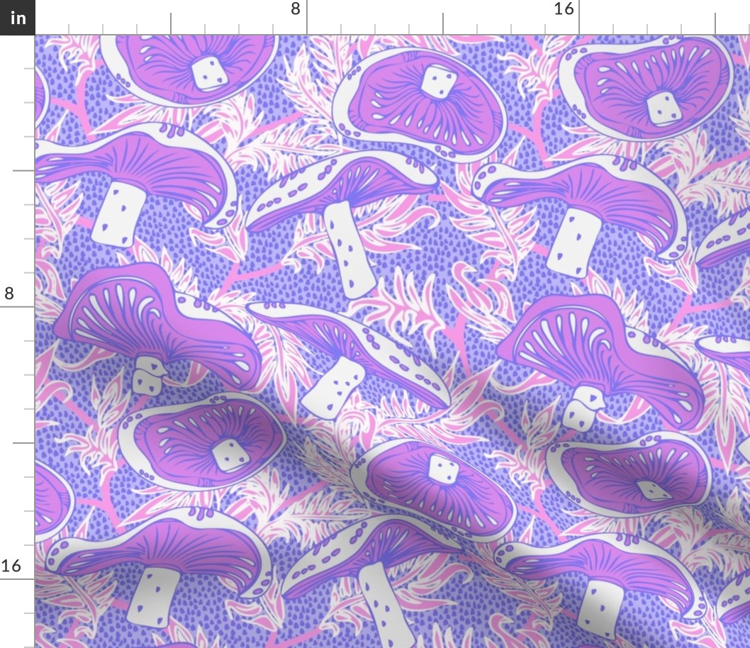 Mushroom Purple inspired by William Morris Style