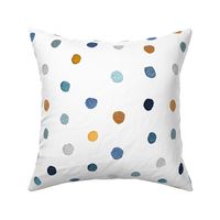 jodie dot - blue gray gold teal