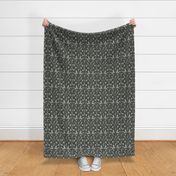 Small - Isabelle Climbing Florals - Charcoal Green