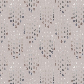 Soft Spotted Ovals in Taupe - Small