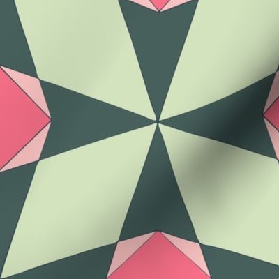 Quilted Geometry, green