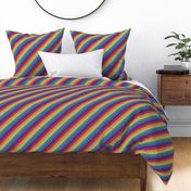 Rainbow chevron diagonal stripes