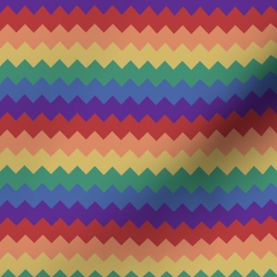 Rainbow chevron horizontal stripes