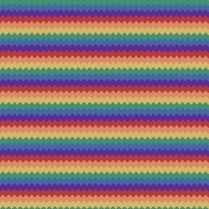 Rainbow chevron horizontal stripes