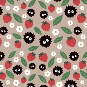soot sprites with strawberries tan 