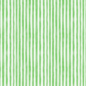 Watercolor Green Pinstripes