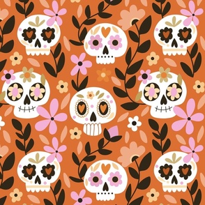 Dia de Muertos, halloween, skulls, folk, day of the dead (Small scale)