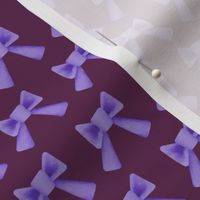 Purple Bows on Berry Small Scale