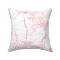 Surf Palm Beach Print - Sunset Pink