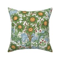 William Morris "Orchard" on vintage white