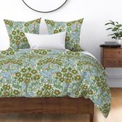 William Morris "Orchard" on vintage white