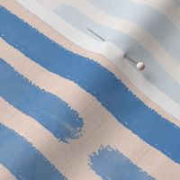 Colorful Gradient Brush Strokes Stripes | Light Blue and Beige