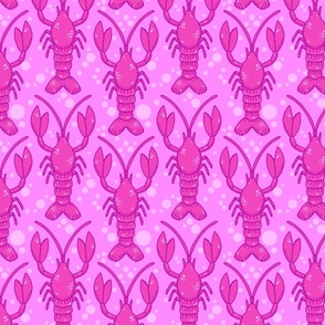 Pink lobsters