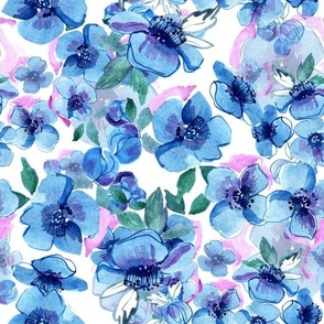 Delicate Blue Flowers 2