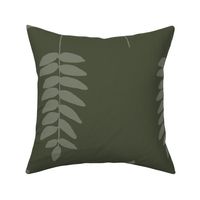 Dark Green Leaves Minimalist Timeless pattern