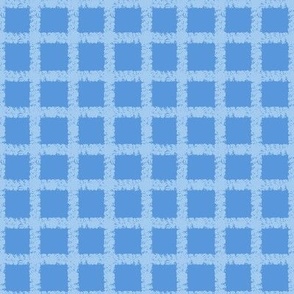1" Small Scale Gingham in Lake Blue. Additional colors & sizes available.