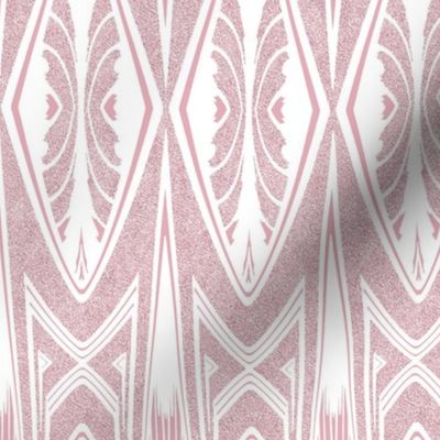 Tribal Shield Pattern in Velvety PInk Reversed  SMALL