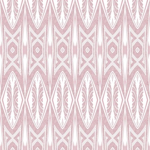 Tribal Shield Pattern in Velvety PInk Reversed  SMALL