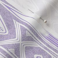 Tribal Shield Pattern in Velvety Lilac Reversed  SMALL