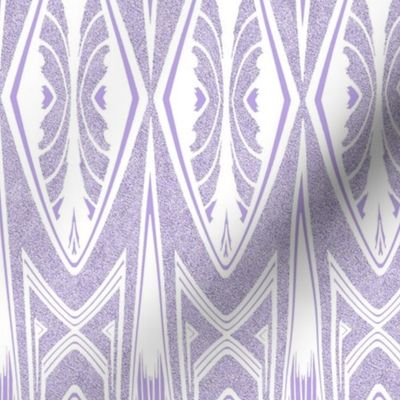 Tribal Shield Pattern in Velvety Lilac Reversed  SMALL